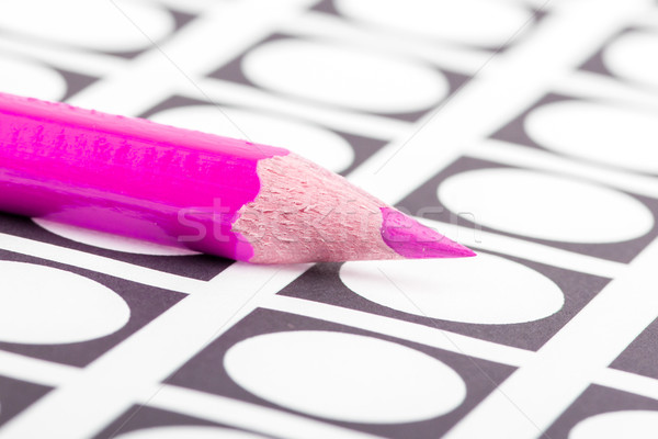 粉紅色 鉛筆 使用 選舉 美國 商業照片 © michaklootwijk