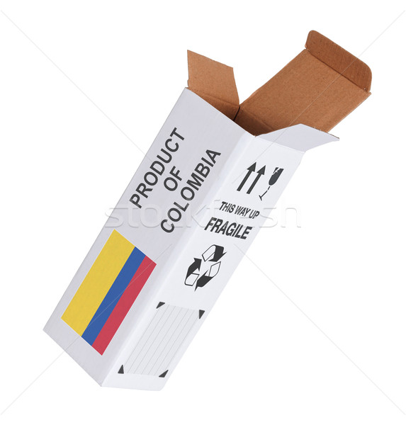 Stockfoto: Exporteren · product · Ecuador · papier · vak
