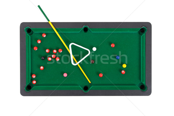Stock fotó: Snooker · golyók · zöld · asztal · háttér · klub