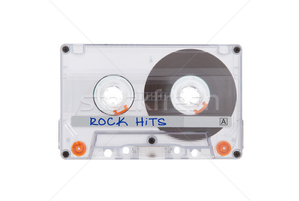 Vintage audio kaseta taśmy odizolowany biały Zdjęcia stock © michaklootwijk