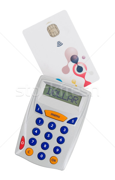 Card reader for reading a bank card Stock photo © michaklootwijk