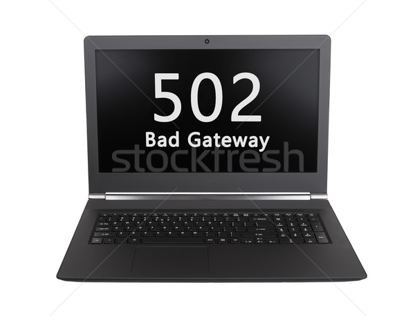 Stock foto: Http · Status · Code · schlecht · Gateway · Laptop