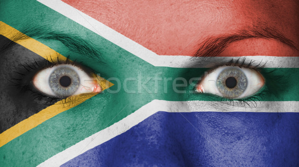 Close up of eyes with flag Stock photo © michaklootwijk