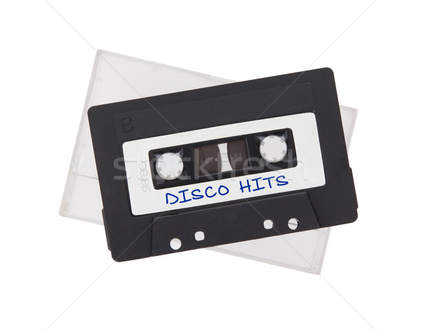 Vintage audio cassette tape geïsoleerd witte Stockfoto © michaklootwijk