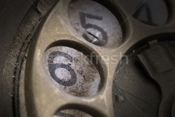 [[stock_photo]]: Vintage · téléphone · composer · sale · bureau