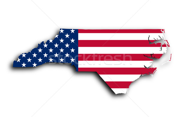 Map of North Carolina Stock photo © michaklootwijk