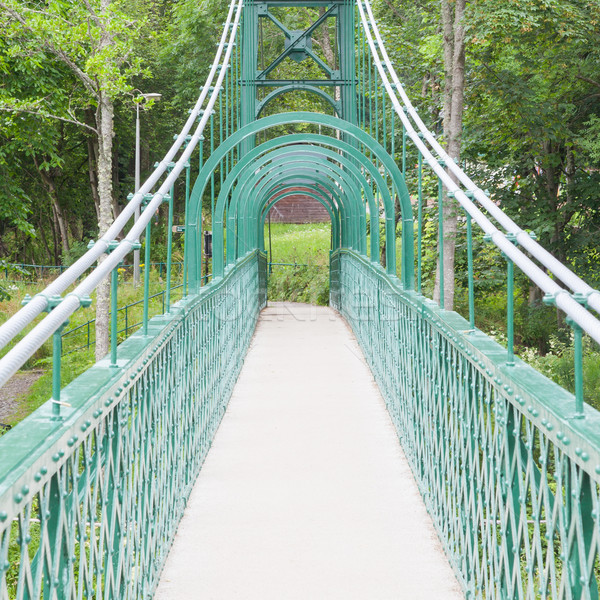 Old green bridge Stock photo © michaklootwijk
