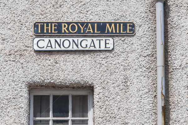 Edimburgh - Royal Mile plate Stock photo © michaklootwijk