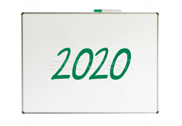 2020, message on whiteboard Stock photo © michaklootwijk