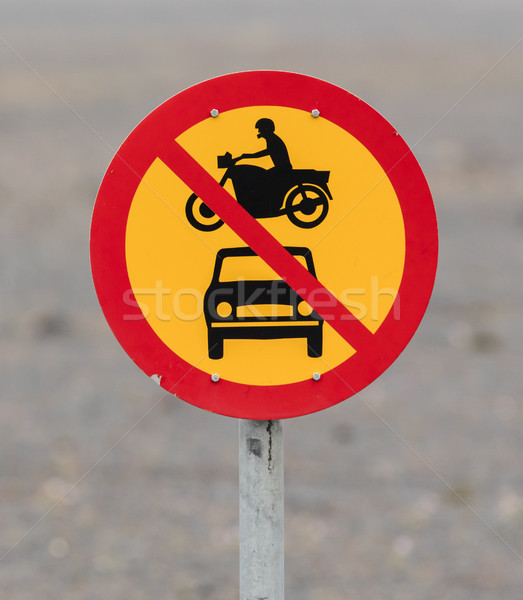 No motor vehicles allowed Stock photo © michaklootwijk