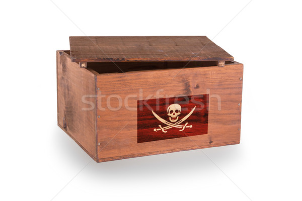 Isolado branco pirata caixa Foto stock © michaklootwijk
