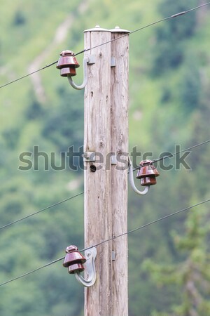Old electric pillar Stock photo © michaklootwijk