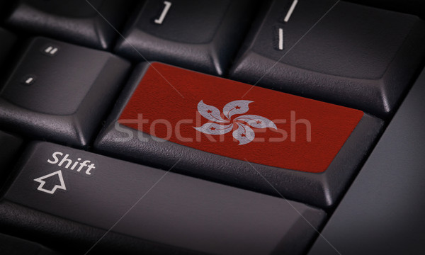 Flag on keyboard Stock photo © michaklootwijk