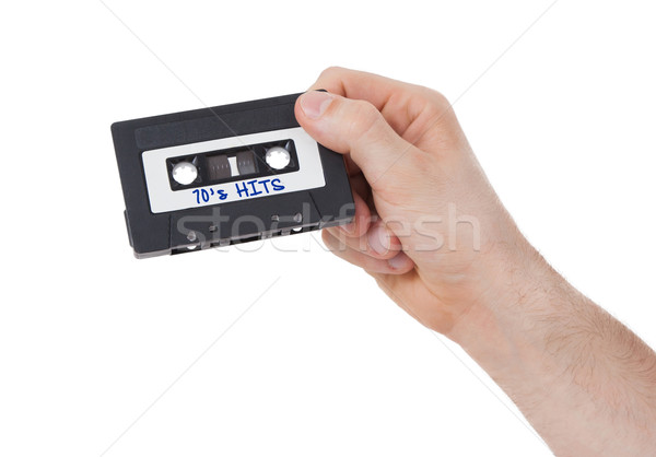 Vintage de audio cassette cinta aislado blanco Foto stock © michaklootwijk