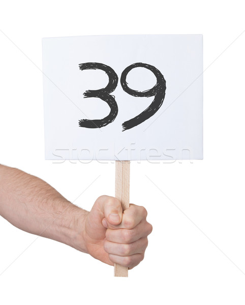 Sign with a number, 39 Stock photo © michaklootwijk