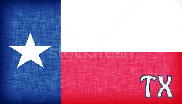 Linen flag of the US state of Texas Stock photo © michaklootwijk