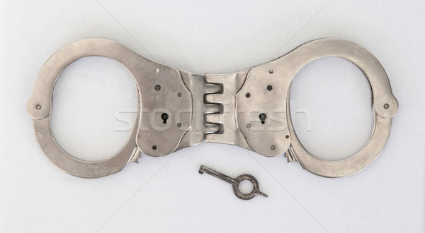 Old handcuffs and key  Stock photo © michaklootwijk