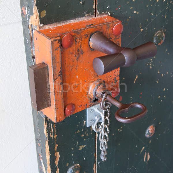 Old lock in a prison Stock photo © michaklootwijk