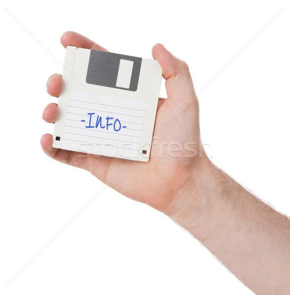 Disk geçmiş yalıtılmış beyaz teknoloji veri Stok fotoğraf © michaklootwijk