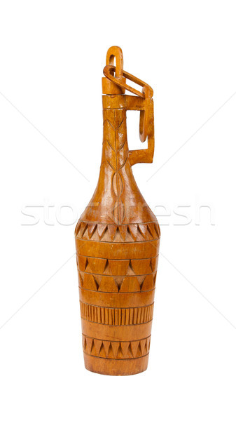 Old wooden bottle made in Surinam Stock photo © michaklootwijk
