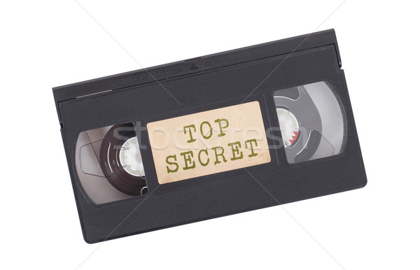 Retro videotape isolated on white Stock photo © michaklootwijk