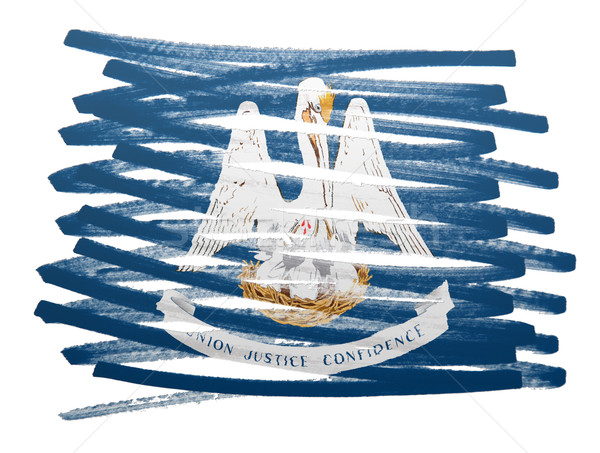 Bandeira ilustração Louisiana caneta negócio pintar Foto stock © michaklootwijk