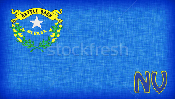 Linen flag of the US state of Nevada Stock photo © michaklootwijk