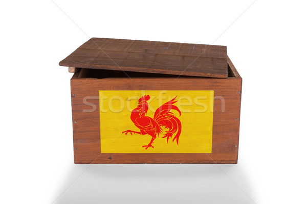 Wooden crate isolated on a white background Stock photo © michaklootwijk