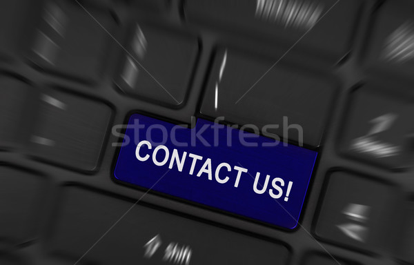 Website template section key with Contact us text Stock photo © michaklootwijk