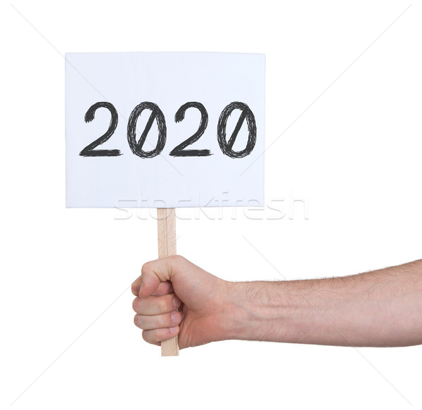 Sign with a number - The year 2020 Stock photo © michaklootwijk