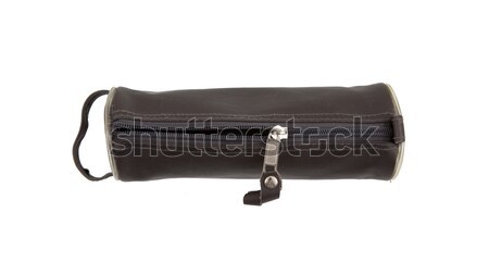 Black pencil case isolated Stock photo © michaklootwijk