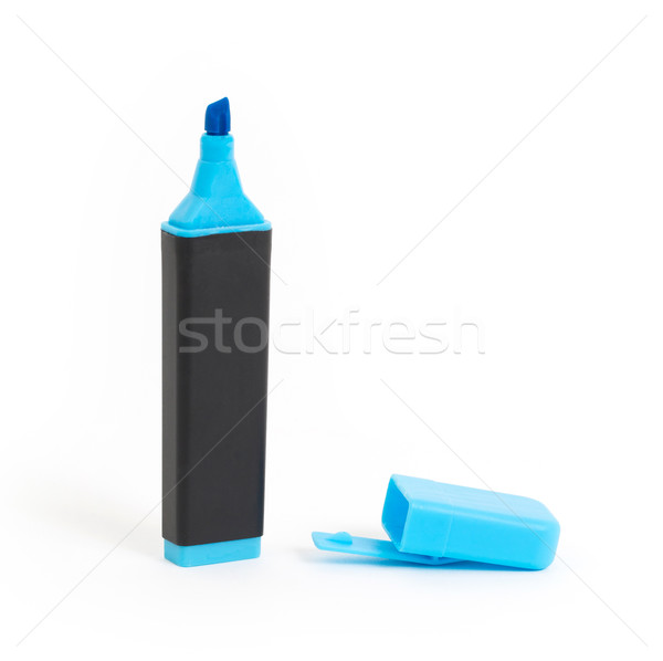 Blue highlighter isolated Stock photo © michaklootwijk