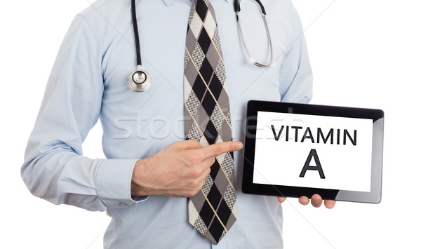 Doktor tablet vitamin yalıtılmış beyaz Stok fotoğraf © michaklootwijk