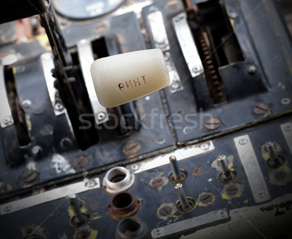 Központ konzol repülőgép öreg orosz számítógép Stock fotó © michaklootwijk