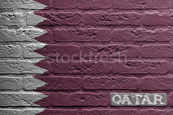 Mur de briques peinture pavillon Qatar isolé mur [[stock_photo]] © michaklootwijk