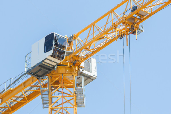 Yellow crane and blue sky  Stock photo © michaklootwijk