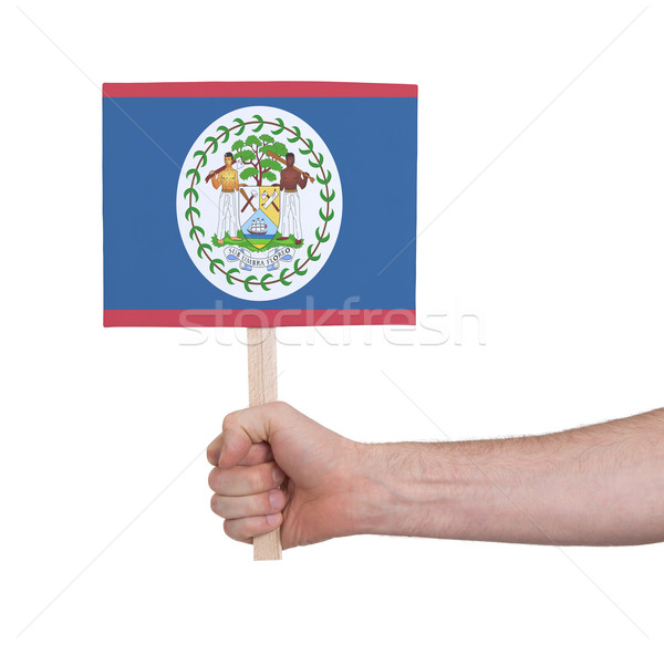 Hand klein kaart vlag Belize Stockfoto © michaklootwijk