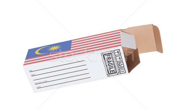 Export produs Malaezia hârtie cutie Imagine de stoc © michaklootwijk