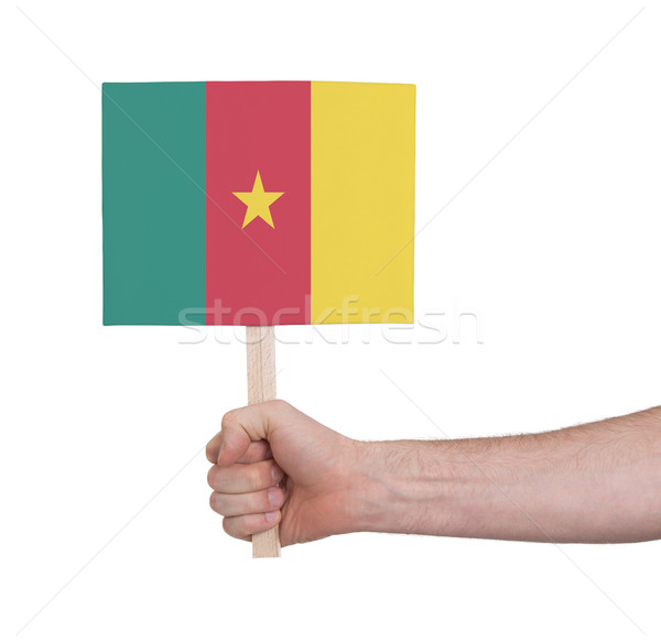 Сток-фото: стороны · небольшой · карт · флаг · Камерун