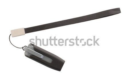черный usb память Stick изолированный белый Сток-фото © michaklootwijk