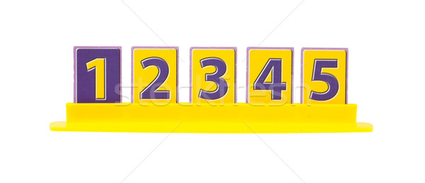 Ranking one to five Stock photo © michaklootwijk