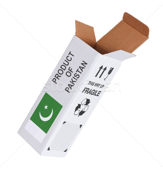 Exportieren Produkt Pakistan geöffnet Papier Feld Stock foto © michaklootwijk