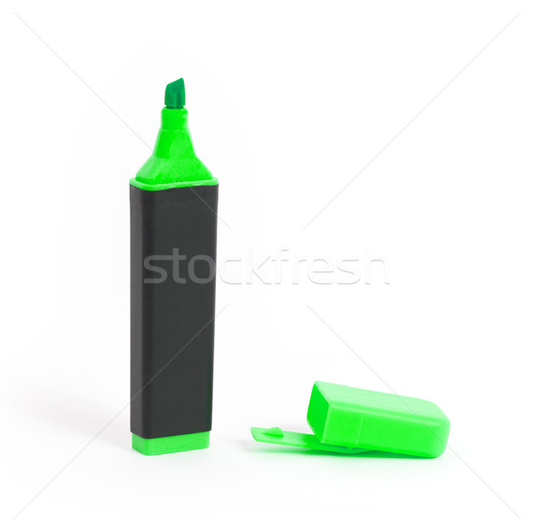 Green highlighter isolated Stock photo © michaklootwijk