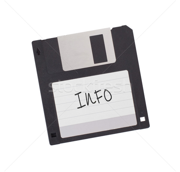 Stock photo: Floppy Disk - Tachnology from the past, isolated on white