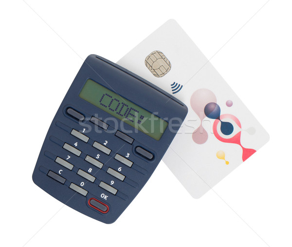 Card reader for reading a bank card Stock photo © michaklootwijk