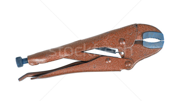 Brown stainless steel jaw locking pliers Stock photo © michaklootwijk