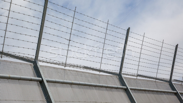 Zaun herum eingeschränkt alten Gefängnis Niederlande Stock foto © michaklootwijk