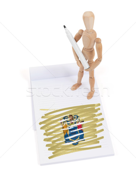 `Wooden mannequin made a drawing - New Jersey Stock photo © michaklootwijk