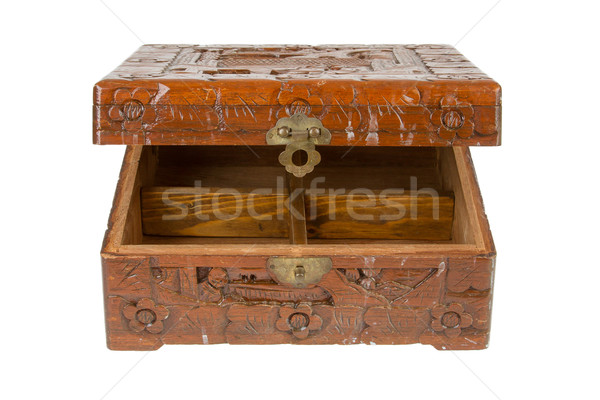 Old wooden chest made in Suriname Stock photo © michaklootwijk