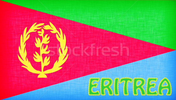 Stock fotó: Zászló · Eritrea · levelek · izolált · textúra · felirat